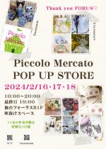 Piccolo Mercato POP UP STORE in 仙台フォーラス